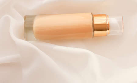 Cosmetic branding, glamour and skincare concept - Tonal bb cream bottle make-up fluid foundation...