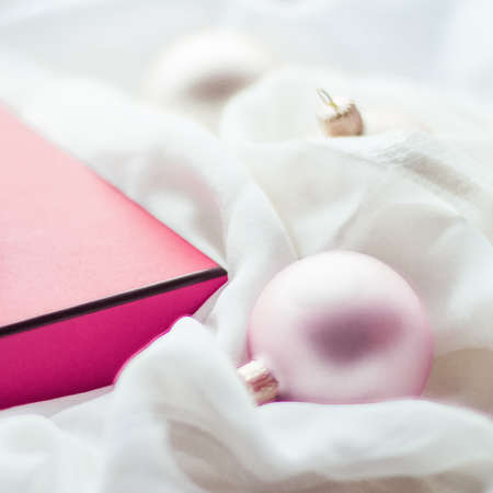 Holidays branding, happy giving and decoration concept - Christmas holiday background, festive...