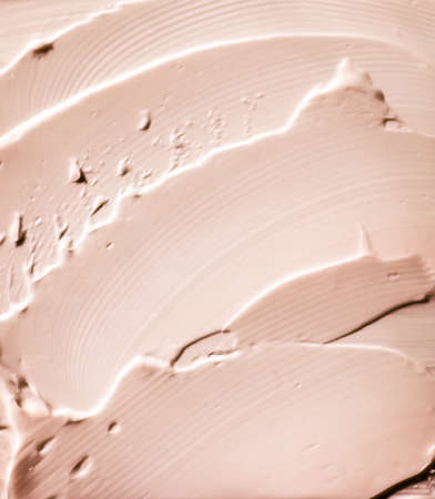 Glamour, branding and makeup art concept - Beige cosmetic texture background, make-up and skincare cosmetics product, cream, lipstick, moisturizer macro as luxury beauty brand, holiday flatlay designの写真素材