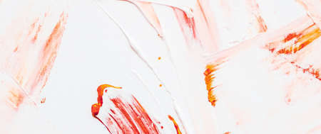 Art, branding and vintage concept - Artistic abstract texture background, orange acrylic paint brush stroke, textured ink oil splash as print backdrop for luxury holiday brand, flatlay banner designの写真素材