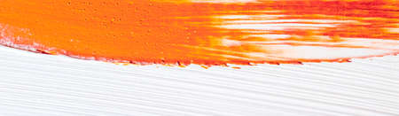 Art, branding and vintage concept - Artistic abstract texture background, orange acrylic paint brush stroke, textured ink oil splash as print backdrop for luxury holiday brand, flatlay banner designの写真素材