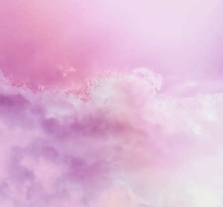 Magical dream, nature backdrop and spiritual holiday concept - Dreamy surreal sky as abstract art, fantasy pastel colours background for modern designの写真素材