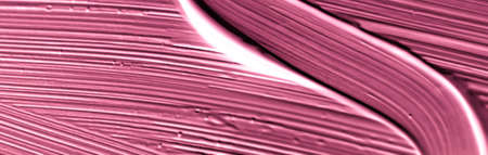 Art, branding and makeup concept - Cosmetics abstract texture background, pink acrylic paint brush stroke, textured cream product as make-up backdrop for luxury beauty brand, holiday banner designの写真素材