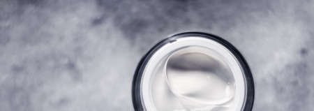 Luxe cosmetics, glamour branding and natural anti-age concept - Pearl day face cream skin moisturizer, luxury skincare cosmetic product on marble background for beauty brand holiday designの写真素材