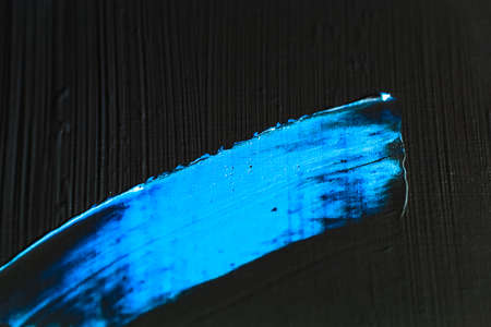 Art, branding and vintage concept - Artistic abstract texture background, blue acrylic paint brush stroke, textured ink oil splash as print backdrop for luxury holiday brand, flatlay banner designの写真素材