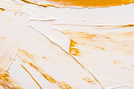 Art, branding and glamour concept - Artistic abstract texture background, golden acrylic paint brush stroke, textured ink oil splash as print backdrop for luxury holiday brand, flatlay banner designの写真素材