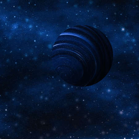 Discovery in astronomy, cosmic abstract and future technology concept - Stars, planet and galaxy in cosmos universe, space and time travel science backgroundの写真素材