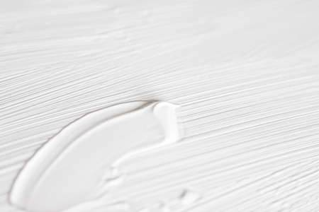 Art, branding and makeup concept - Cosmetics abstract texture background, white acrylic paint brush stroke, textured cream product as make-up backdrop for luxury beauty brand, holiday banner designの写真素材