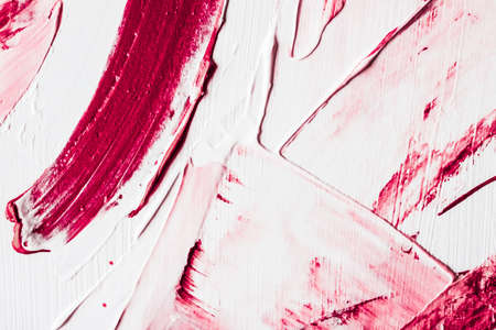 Art, branding and vintage concept - Artistic abstract texture background, pink acrylic paint brush stroke, textured ink oil splash as print backdrop for luxury holiday brand, flatlay banner designの写真素材