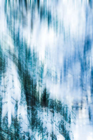 Holidays branding, fantasy and fairy tale concept - Winter season abstract nature art print and Christmas landscape holiday background, snowy magical forest as luxury brand postcard design backdropの写真素材