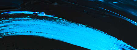 Art, branding and vintage concept - Artistic abstract texture background, blue acrylic paint brush...