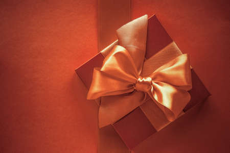 Glamour celebration, wrapped luxe boxes and shopping sale concept - Luxury gifts with golden bow as...