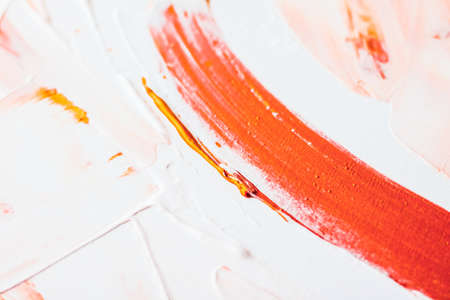 Art, branding and vintage concept - Artistic abstract texture background, orange acrylic paint brush stroke, textured ink oil splash as print backdrop for luxury holiday brand, flatlay banner designの写真素材