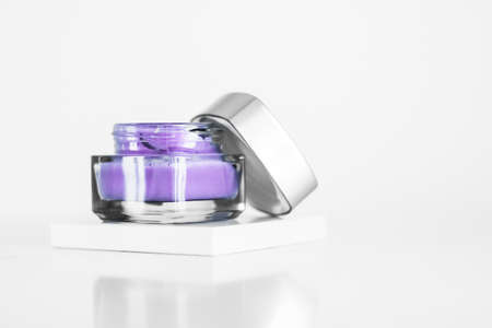 Luxe cosmetics, anti-age moisturizer and organic mask concept - Beauty complexion face cream for...