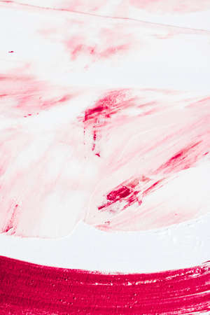Art, branding and vintage concept - Artistic abstract texture background, pink acrylic paint brush...