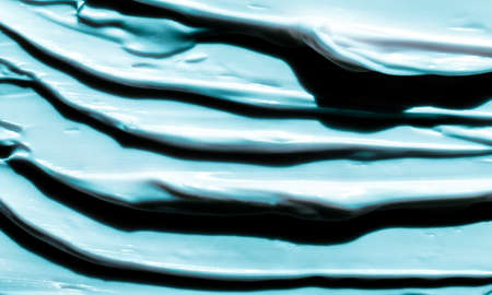 Glamour, branding and makeup art concept - Mint cosmetic texture background, make-up and skincare cosmetics product, cream, lipstick, moisturizer macro as luxury beauty brand, holiday flatlay designの写真素材