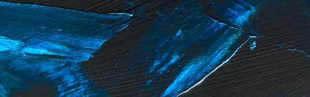Art, branding and vintage concept - Artistic abstract texture background, blue acrylic paint brush...