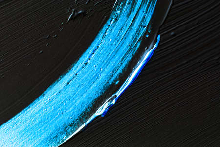 Art, branding and vintage concept - Artistic abstract texture background, blue acrylic paint brush stroke, textured ink oil splash as print backdrop for luxury holiday brand, flatlay banner designの写真素材