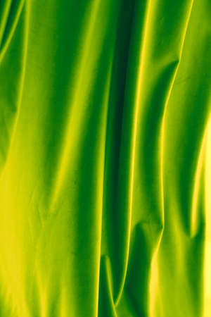 Decoration, branding and surface concept - Abstract green fabric background, velvet textile material for blinds or curtains, fashion texture and home decor backdrop for luxury interior design brandの写真素材