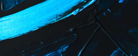 Art, branding and vintage concept - Artistic abstract texture background, blue acrylic paint brush stroke, textured ink oil splash as print backdrop for luxury holiday brand, flatlay banner designの写真素材