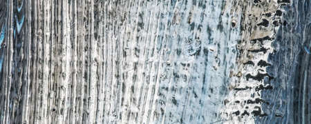 Stroke, artwork and palette concept - Abstract vintage brush strokes on canvas background, oil...
