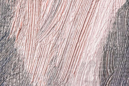 Stroke, artwork and palette concept - Abstract vintage brush strokes on canvas background, oil...