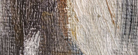 Stroke, artwork and palette concept - Abstract vintage brush strokes on canvas background, oil...