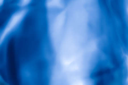 Holiday branding, beauty glamour and cyber backgrounds concept - Blue abstract art background, silk texture and wave lines in motion for classic luxury designの写真素材
