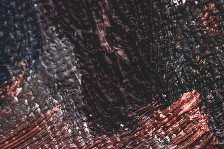 Stroke, artwork and palette concept - Abstract vintage brush strokes on canvas background, oil painting impressionism art backdrop, paint texture for artistic brand, pastel colours flat lay designの写真素材