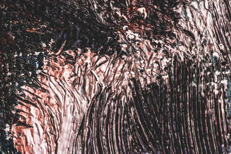 Stroke, artwork and palette concept - Abstract vintage brush strokes on canvas background, oil painting impressionism art backdrop, paint texture for artistic brand, pastel colours flat lay designの写真素材