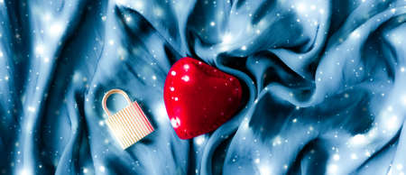 Romance, surprise and holidays concept - Valentines Day abstract background, heart shaped jewellery...