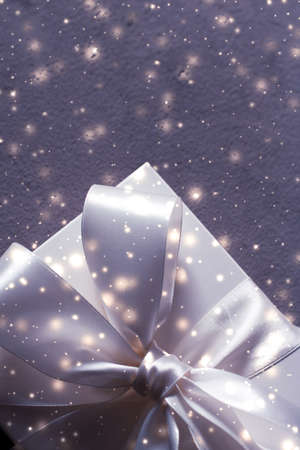 New Years Eve celebration, wrapped luxury box and Valentines Day card concept - Winter holiday gift...
