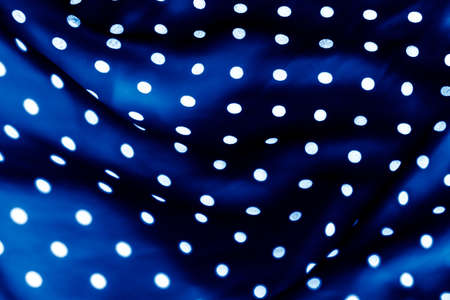 Fashion design, interior decor and vintage material concept - Classic polka dot textile background...