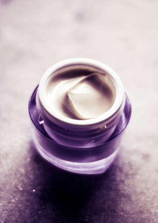 Luxe cosmetics, glamour branding and natural anti-age concept - Pearl day face cream skin moisturizer, luxury skincare cosmetic product on marble background for beauty brand holiday designの写真素材