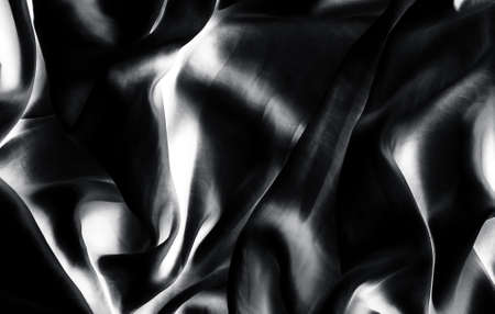 Fashion brand, elegant fabric and luxe glamour concept - Luxury monochrome soft satin flatlay background texture, holiday beauty abstract backdropの写真素材