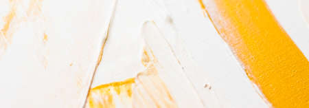 Art, branding and glamour concept - Artistic abstract texture background, golden acrylic paint brush stroke, textured ink oil splash as print backdrop for luxury holiday brand, flatlay banner designの写真素材