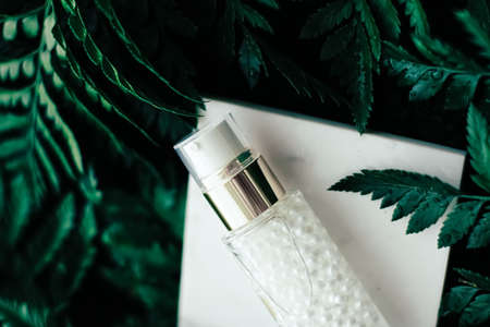 Luxury skincare moisturizing serum gel green garden, natural herbal cosmetics and organic anti-aging product for health and beauty brandの写真素材