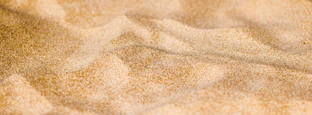 Sand on the beach in summer, texture close-up as backgroundの写真素材