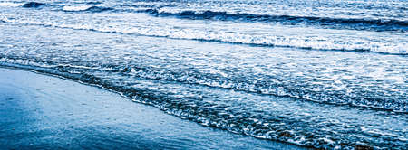 Beautiful sea or ocean horizon, coast view from tropical sand beach, summer vacation travel and...