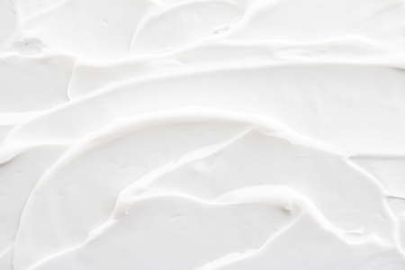 Skincare cosmetics and cream product texture or antibacterial liquid soap for hand washing for virus protection and hygiene, top viewの写真素材