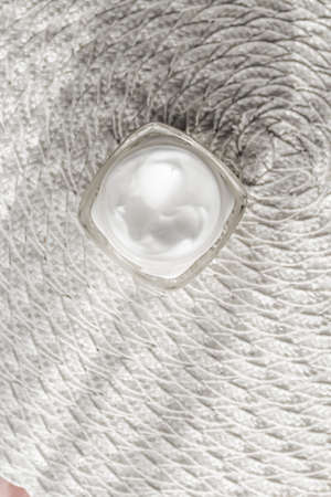 Face cream moisturizer in a jar, luxury skincare cosmetics and organic anti-aging product for health...