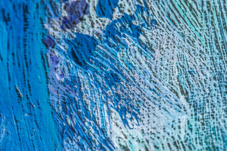 Oil paint brush strokes on canvas background, abstract texture close-upの写真素材