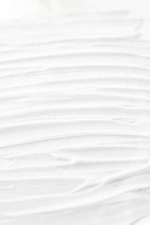 Skincare cosmetics and cream product texture or antibacterial liquid soap for hand washing for virus protection and hygiene, top viewの写真素材