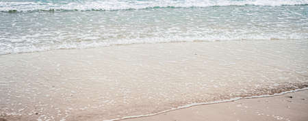 Beautiful sea or ocean horizon, coast view from tropical sand beach, summer vacation travel and...
