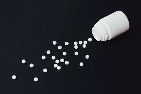 Pills and medical drugs, medicine and supplement for pharmaceutical industry and health care conceptの写真素材