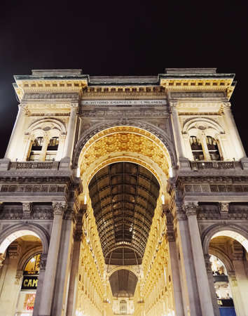 Milan, Italy circa January, 2020: Galleria Vittorio Emanuele in Milan, classic European architecture...