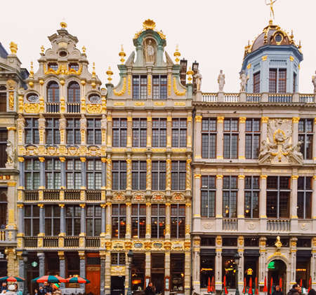 Brussels, Belgium circa January, 2020: The Grand Place square in Brussels, the capital of Belgium, famous historical landmarkのeditorial素材