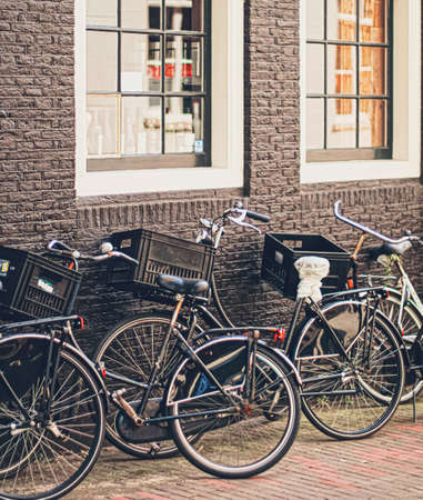 Amsterdam, Netherlands circa April 2020: Main downtown street in the city center of Amsterdam in Netherlandsのeditorial素材