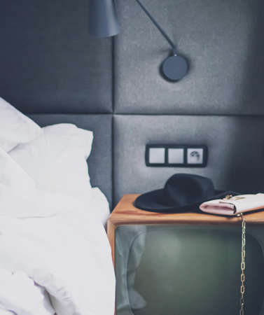 Room in a luxury five star hotel, interior design and decorの写真素材