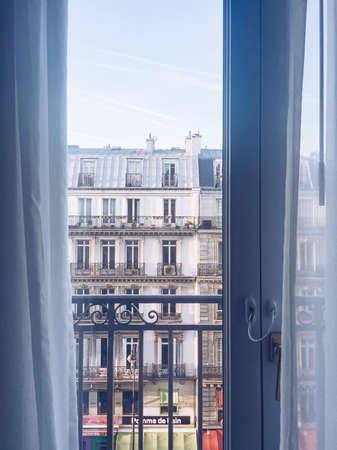 Paris, France circa January, 2020: Interior design of a room in Hilton Opera hotel in Paris, Franceのeditorial素材